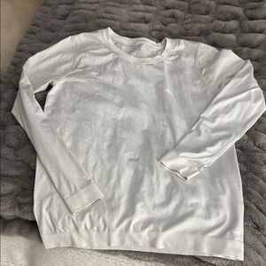 Lululemon Athletica White Relaxed Long Sleeve Sweatshirt